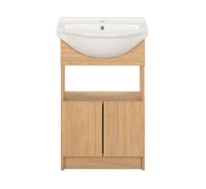 Mueble vanitorio Cannes 50 cm 2 puertas olmo