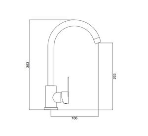 Monomando Lavaplatos Cantabria gris acero