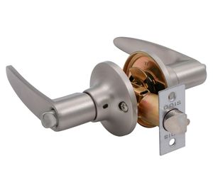 Cerradura tubular manilla 203 dormitorio plata mate