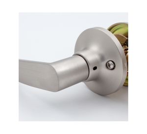 Cerradura tubular manilla 203 acceso plata mate