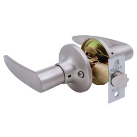 Cerradura tubular manilla 203 acceso plata mate