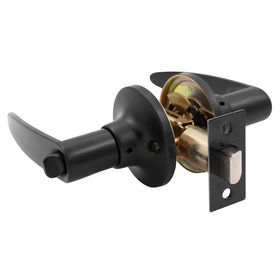 Cerradura tubular manilla 203 baño negro