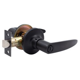 Cerradura tubular manilla 203 baño negro