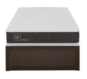 Cama europea Ortopedic 1.5 Plazas Iron Smart + faldón