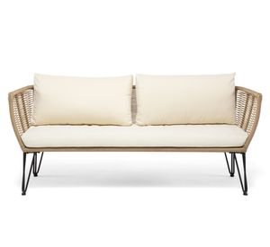 Sofá 2 cuerpos Maresias tela beige