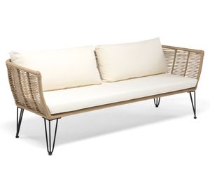 Sofá 3 cuerpos Maresias tela beige