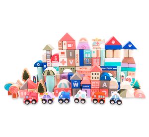 Juguete aprendizaje Bloques construcción Santiago multicolor