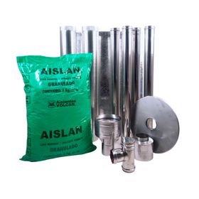 Estufa a pellet Hera+ charcoal + kit de instalación