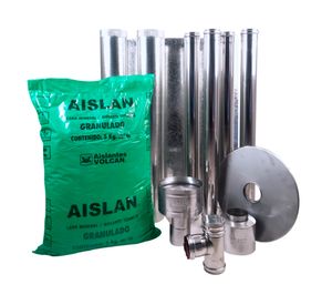 Estufa a pellet Hera+ charcoal + kit de instalación