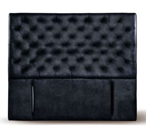 Respaldo 2 plazas Brescia cuero negro Latam Home