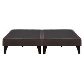 Base cama europea dividida 2 plazas café