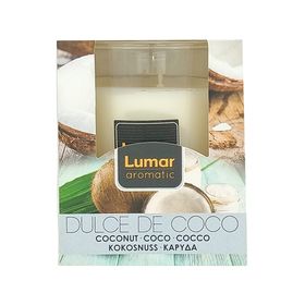 Vela 8.6 cm vidrio Dulce de Coco