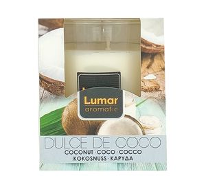 Vela 8.6 cm vidrio Dulce de Coco