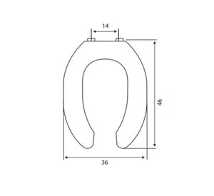 Asiento para WC Open ring