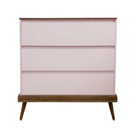 Cómoda 3 cajones Sognare Cancao rosado Kidscool