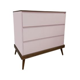 Cómoda 3 cajones Sognare Cancao rosado Kidscool