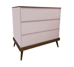 Cómoda 3 cajones Sognare Cancao rosado Kidscool