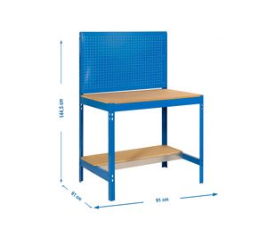 Banco de trabajo BT2-900AM 144x91x61 cm