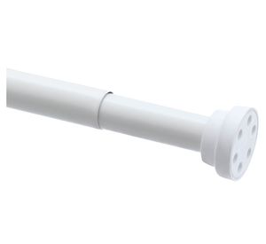 Barra cortina 75-125 cm expandible blanco Duschy