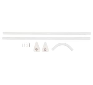 Barra cortina 90x90x90 cm blanco