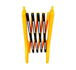 Barrera señalética expandible HBPV28 amarillo PVC 97x250 cm