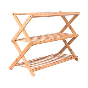 Estante zapatero 3 niveles café