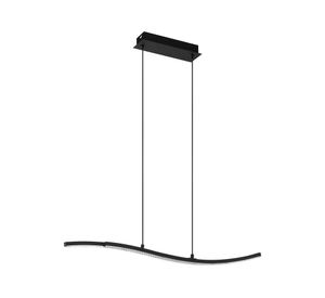 Lámpara colgar LED 110 cm Lejias negro Eglo