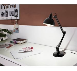 Lámpara de escritorio 1L E27 Borgillio negro Eglo