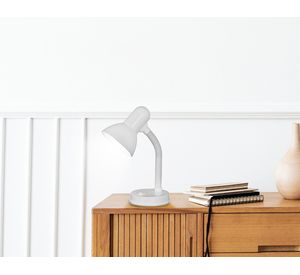 Lámpara de escritorio 1L E27 Basic blanco Eglo