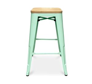 Taburete Tolix 66 menta/natural Form Design