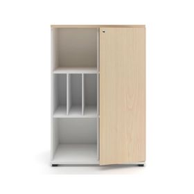 Gabinete medio 1 puerta Office natural/blanco Form Office