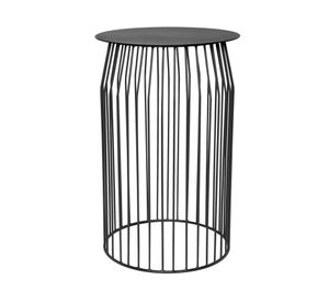 Mesa lateral 36 cm Wire negro Form Design