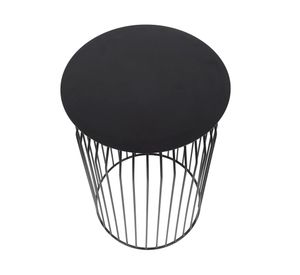 Mesa lateral 36 cm Wire negro Form Design