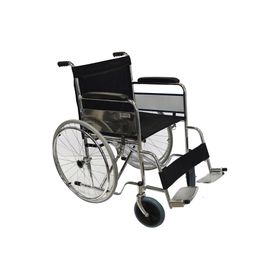 Silla de ruedas Bariátrica gris cromado/negro Glomed