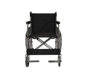Silla de ruedas Bariátrica gris cromado/negro Glomed