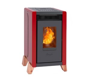 Estufa a pellet Bambu 6000 roja 6.3 kW