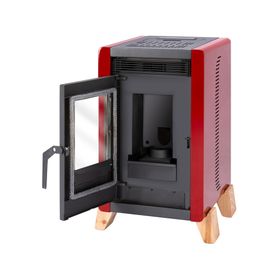 Estufa a pellet Bambu 6000 roja 6.3 kW