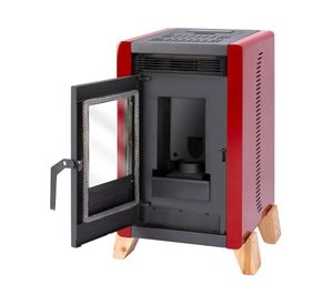 Estufa a pellet Bambu 6000 roja 6.3 kW