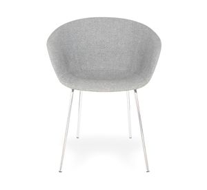 Silla comedor metal/tela Gaudí gris