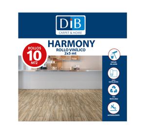 Rollo piso vinílico Harmony 973M café 2 mm 10 m2