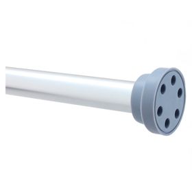 Barra cortina baño 125x8x4 cm cromo