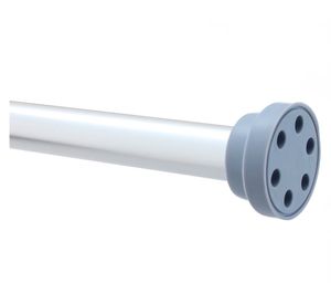 Barra cortina baño 125x8x4 cm cromo