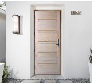 Puerta Pino Radiata Andaluz 70x210 cm 5 panales Moldupanel