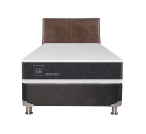 Box spring 1,5 plazas Ortopedic + respaldo Baker Cic