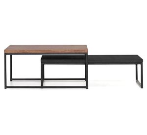 Mesa de centro Wood nogal/negro