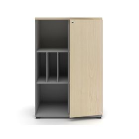 Gabinete medio 1 puerta Office natural/gris Form Office