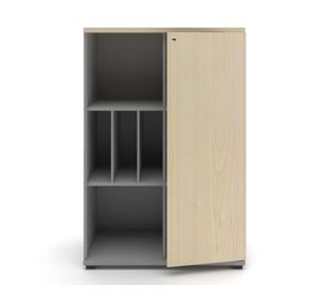 Gabinete medio 1 puerta Office natural/gris Form Office