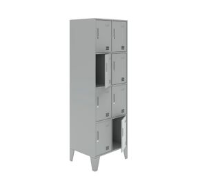 Locker Office L2A4 gris 1 cuerpo 8 puertas