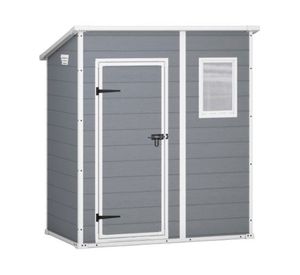 Bodega jardín 200x111x183 cm Manor Pent gris