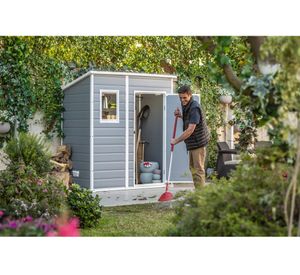 Bodega jardín 200x111x183 cm Manor Pent gris
